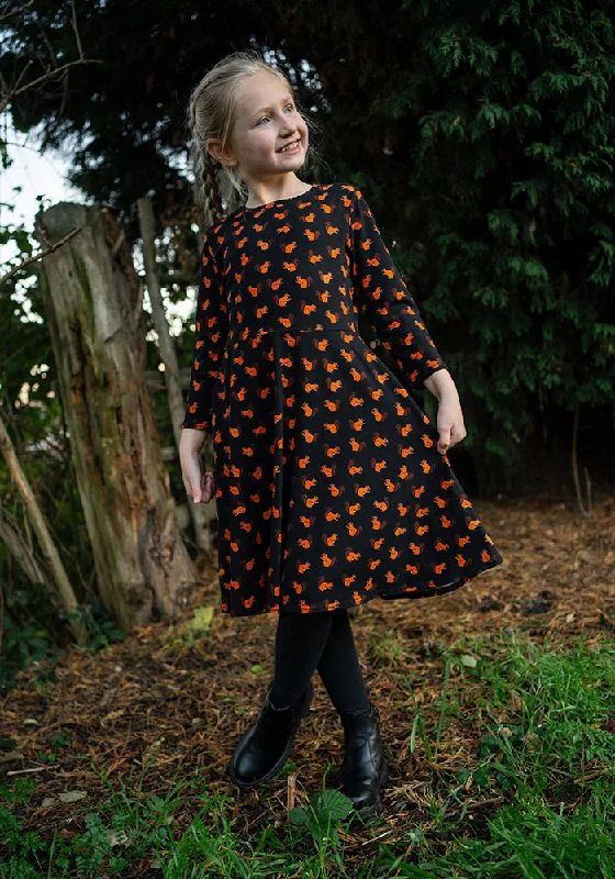 Savings Galore Children's Squirrel Print Cotton Dress (Abel)