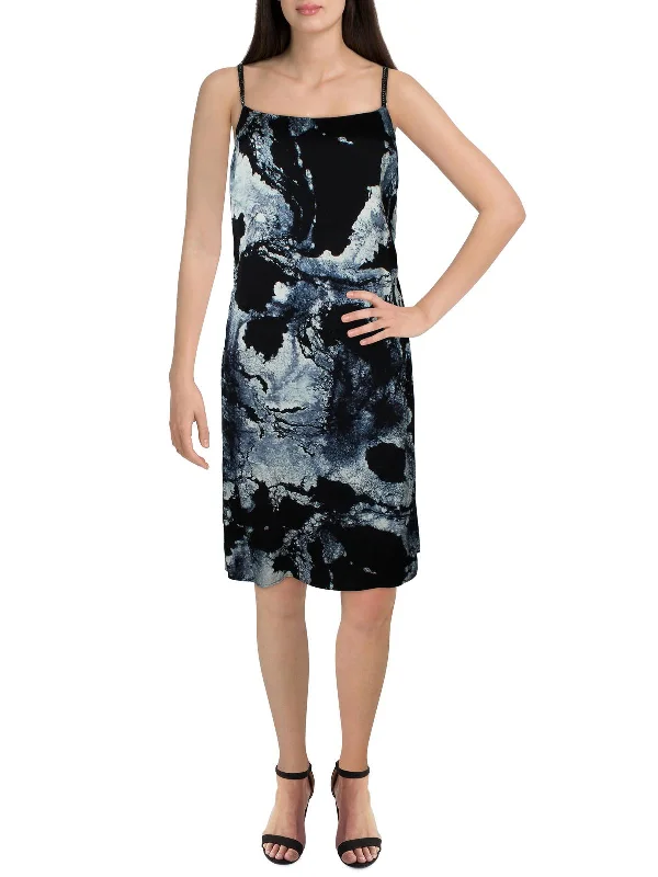 Incredible Offers Womens Marble Dressy Midi Dress