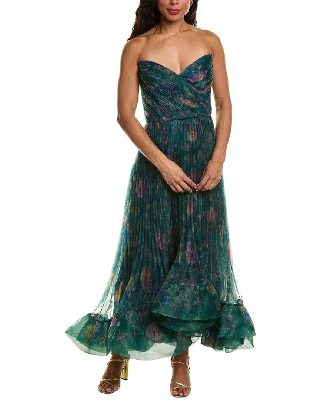 Special Price Theia Moira Strapless High-Low Gown