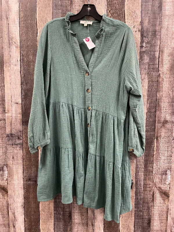 Deal Dash Dress Casual Short By Entro In Green, Size: S