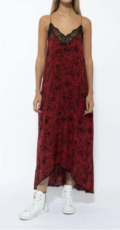 Buy Now Risty Soft Wild Voltaire Maxi Dress In Crimson