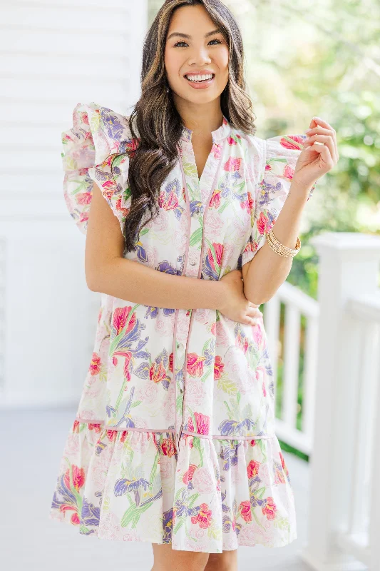 Limited Edition Looking For Joy Pink Floral Dress