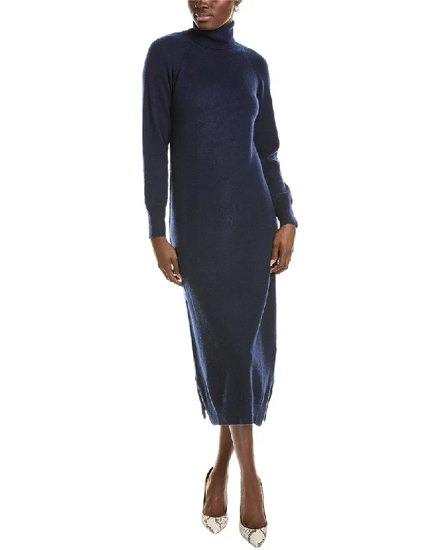 Referral Discount Brodie Cashmere Wool & Cashmere-Blend Luxe Roll Neck Dress