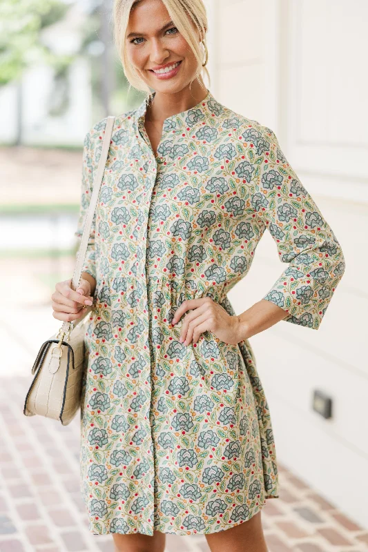 The Best Prices Always The One Green Floral Dress