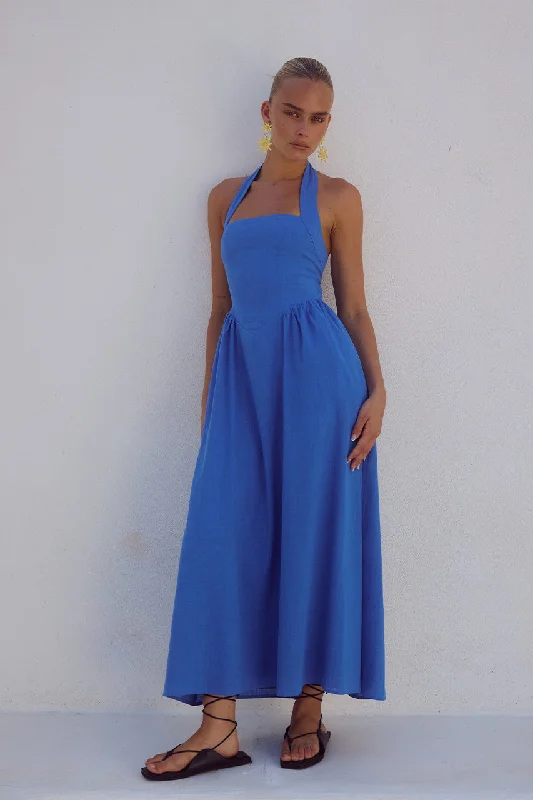 Deal Mania LOCKLEA MIDI DRESS - CORNFLOWER