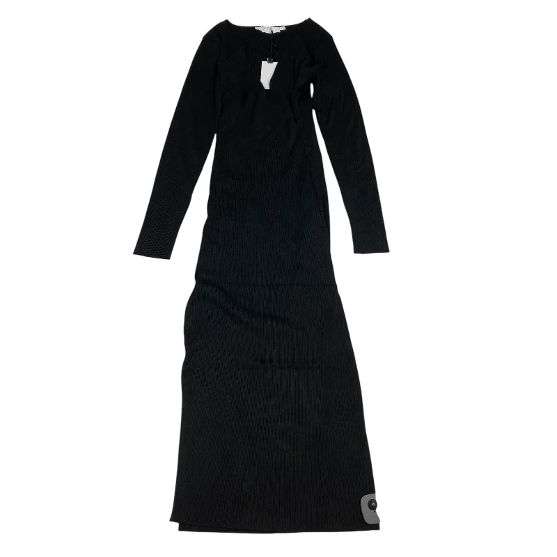 Quick Sale Dress Casual Midi By Astr The Label In Black, Size: M