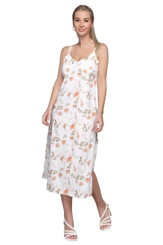 Extra Savings Frenchy Tied Backless Floral Cami Dress