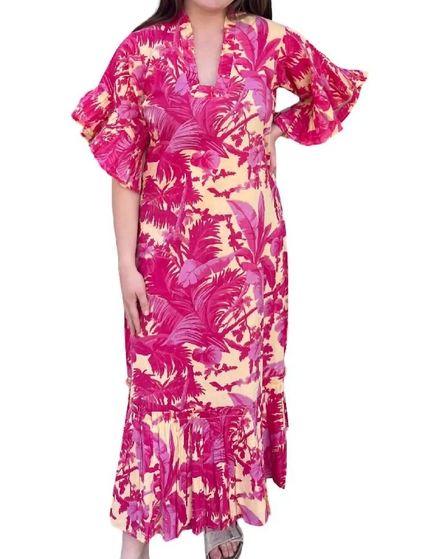Members Only Matilda Dress In Sand Palm
