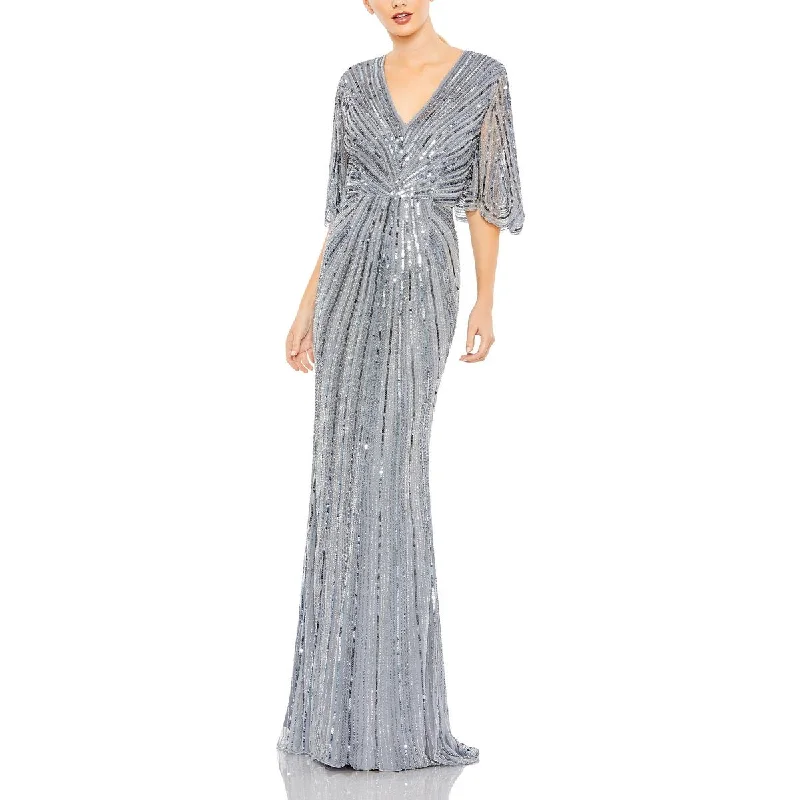 Year-End Sale Womens Sequined Maxi Evening Dress