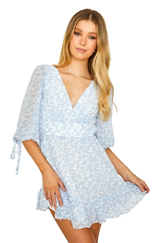 Today’s Deal Floral Print Babydoll Mini Dress