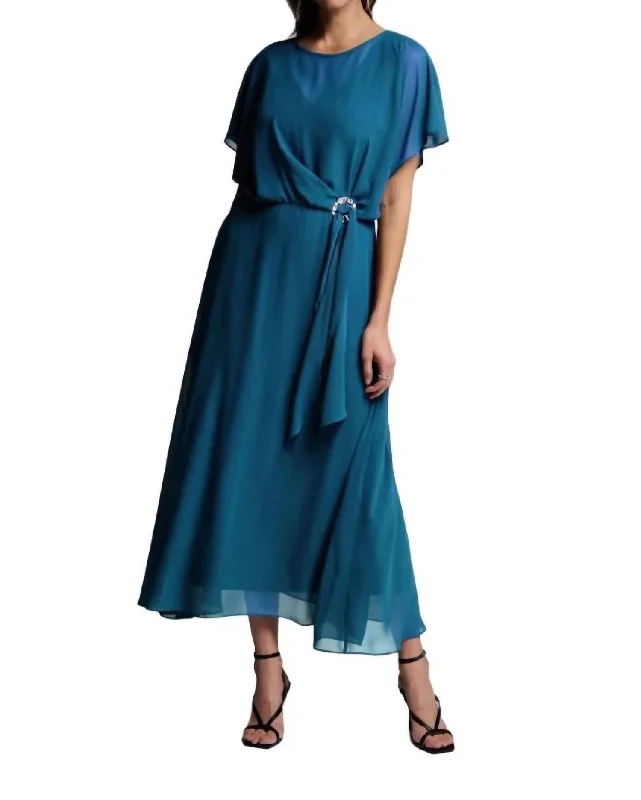 Amazing Deals Floor-Length Dress In Lagoon