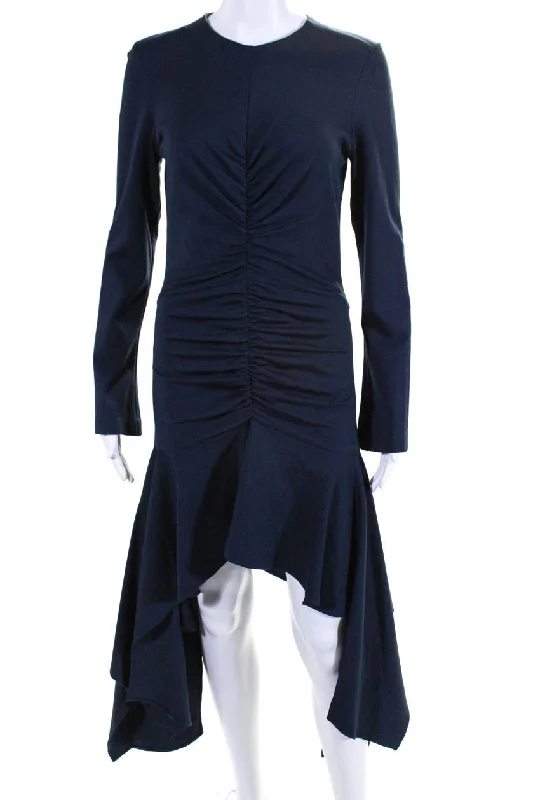 Blowout Sale Aknvas Navy Drape Jersey Dress