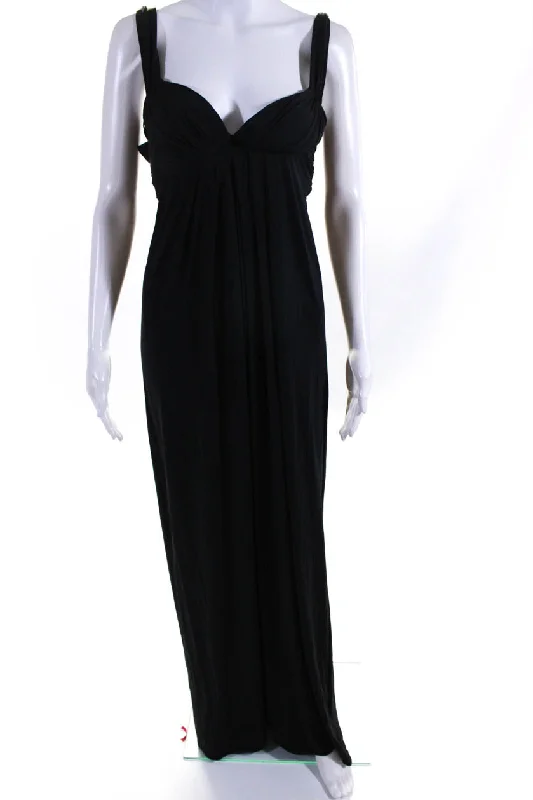 Exclusive Preview Carlos Miele Women's Sleeveless Maxi Dress Black