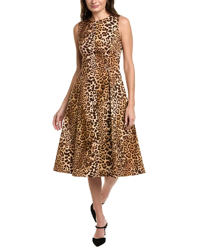 Buy Now Carolina Herrera Fitted Bodice Midi Dress