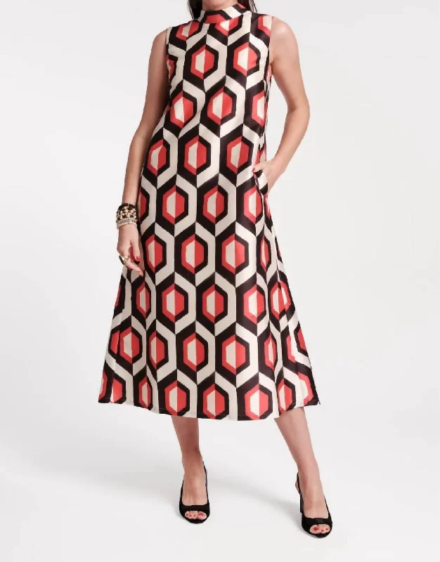 Special Price Diplomat Maxi Dress In Empire Print Jacquard