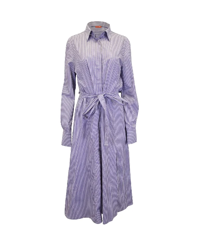 Stock Up and Save Altuzarra Lucie Dress Blue Striped 42