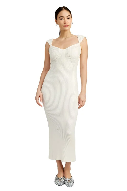 Super Sale SWEETHEART BODYCON DRESS WITH SLIT