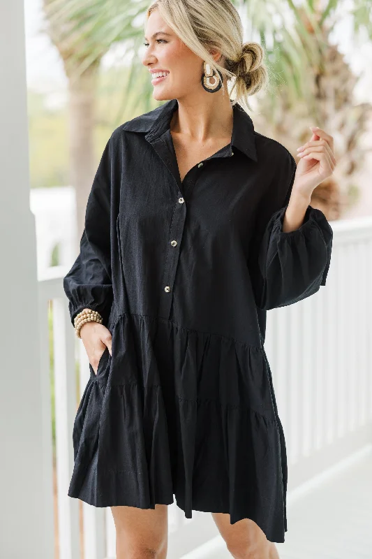 Discount Deals In The Works Black Dress