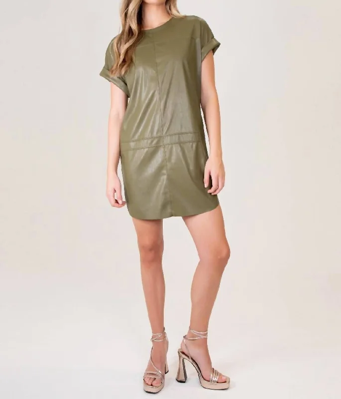 Exclusive Preview Adley Dress In Army Green