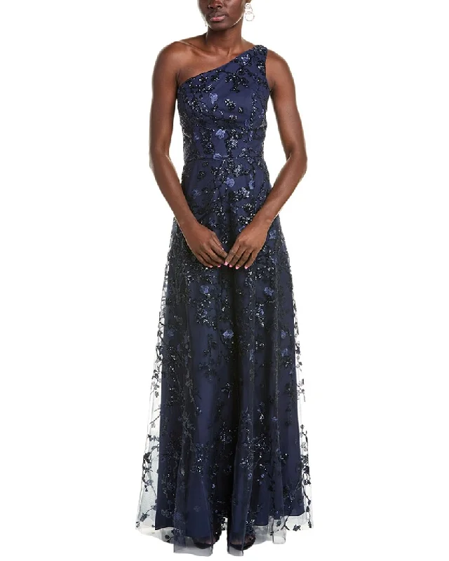 Sneak Peek Sale Rene Ruiz Accordion Pleated Gown