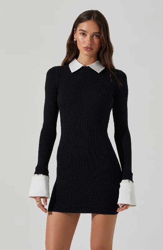 Great Deals Alexia Mixed Media Mini Dress