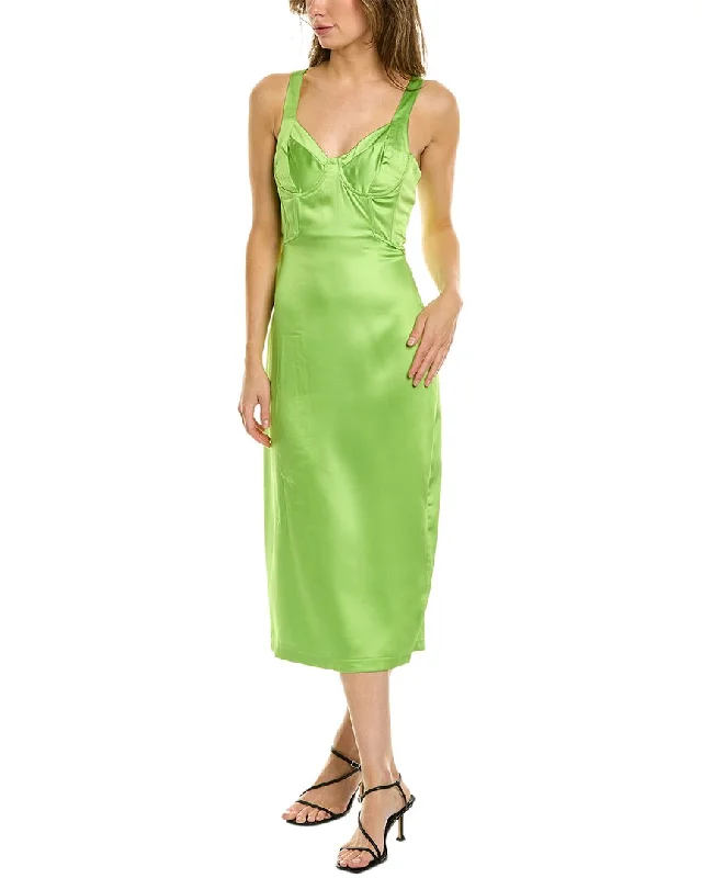 Today’s Special & ROUGE Satin Midi Dress
