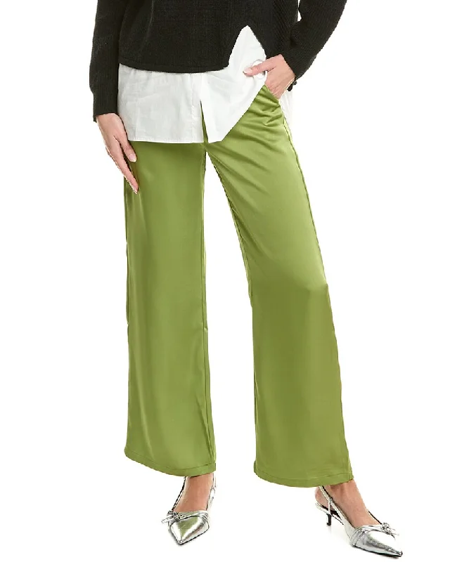 Exclusive Deal Gracia Satin Wide Leg Dress Pant