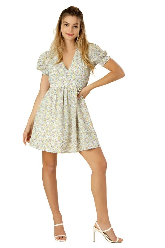 Low Prices Floral V neck dress