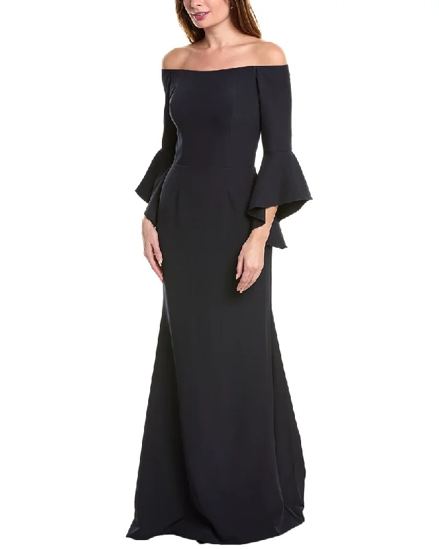 New Deals Rene Ruiz Off-The-Shoulder Gown