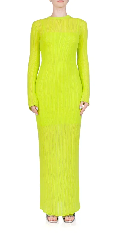 Deal Alert Line Up Knit Maxi Dress In Acid