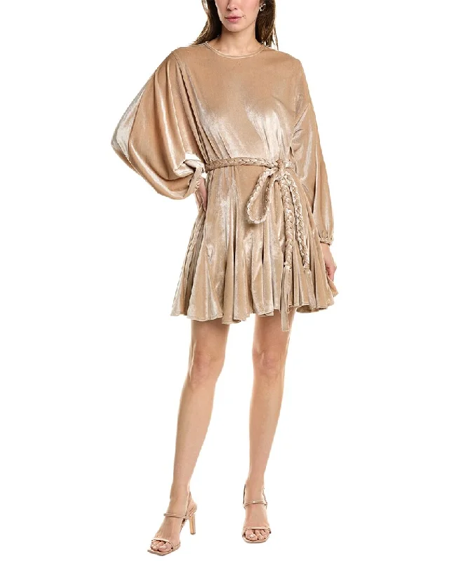 Don't Wait Beulah Velour Mini Dress