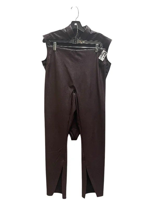 Crazy Deals Pants Set 2pc By Spanx In Maroon, Size: L