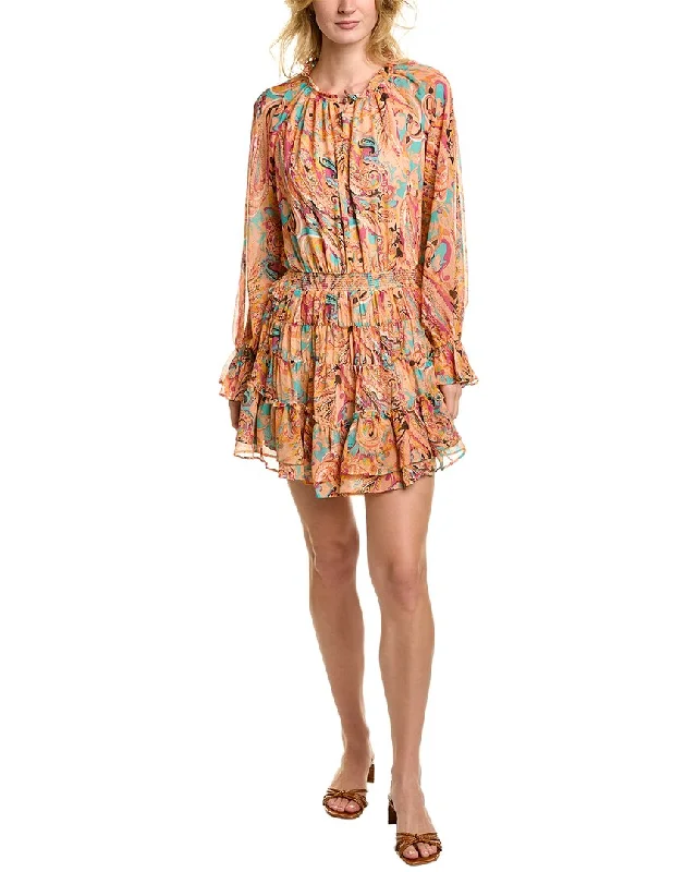 Limited Quantity FATE Denim Chiffon Mini Dress