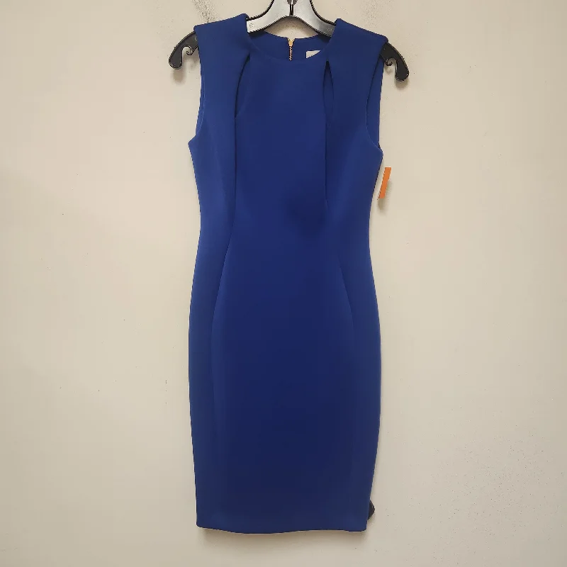 Sale Event Dress Casual Midi By Calvin Klein In Blue, Size: S