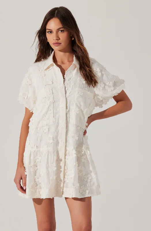 Epic Deals Aihara Floral Appliqué Dress