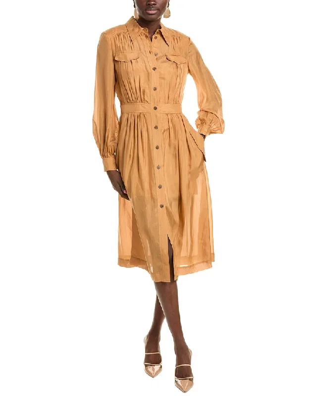Steals and Deals Alberta Ferretti Silk Shirtdress