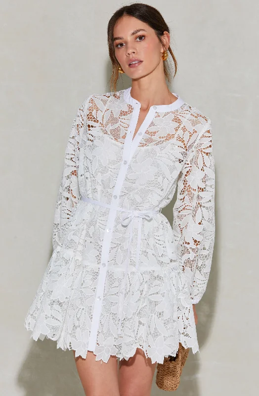 Steals and Deals Celie Crochet Lace Mini Dress