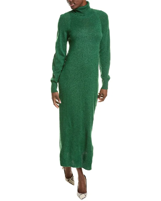 Now or Never Brodie Cashmere Wool & Cashmere-Blend Luxe Roll Neck Dress