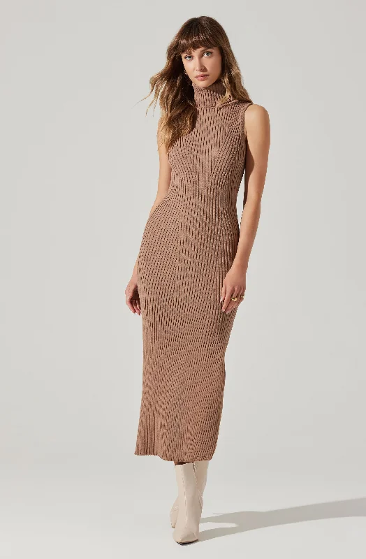 Today Only Channary Sleeveless Turtleneck Sweater Dress