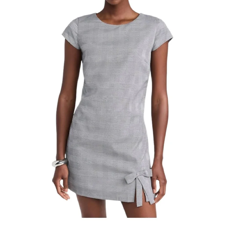 Weekend Flash Sale Mariama Dress In Business Plaid