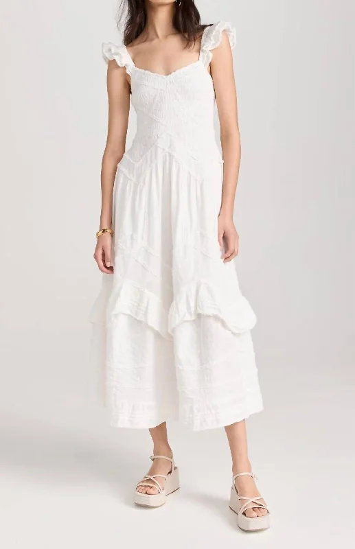 Deal Dash Brin Dress In Bright White