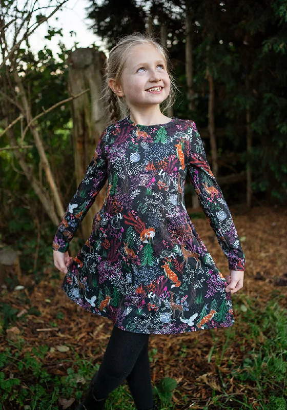 Special Discount Children's Animal Forest Print Dress (Birkley)