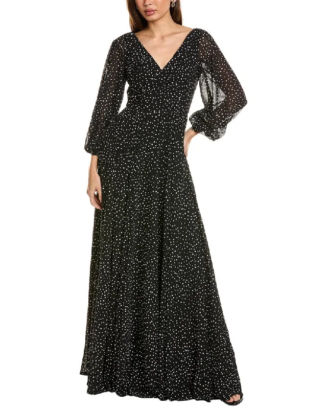 Blowout Sale Rene Ruiz Puff Sleeve Gown