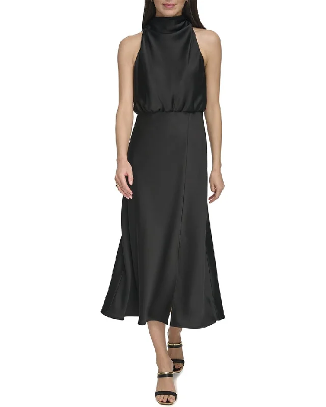 Major Savings DKNY Satin Maxi Dress