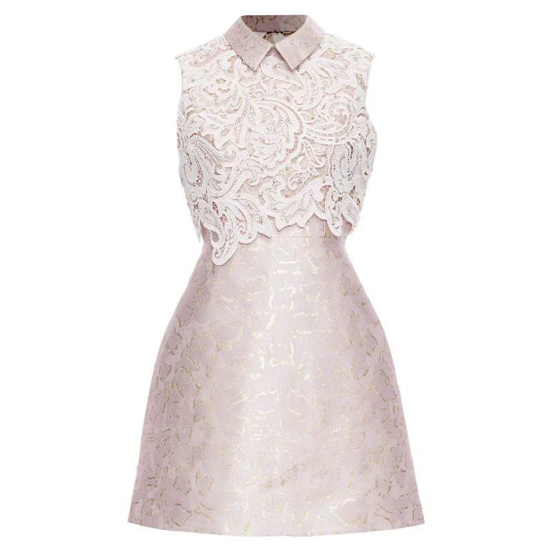 Incredible Offers Mary Katrantzou Jacquard Crystal Lace Overlay Bodice Dress
