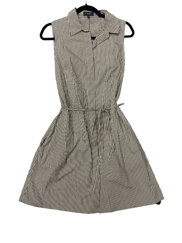 Weekend Deal Dress Casual Midi By Theory In Striped Pattern, Size: 8