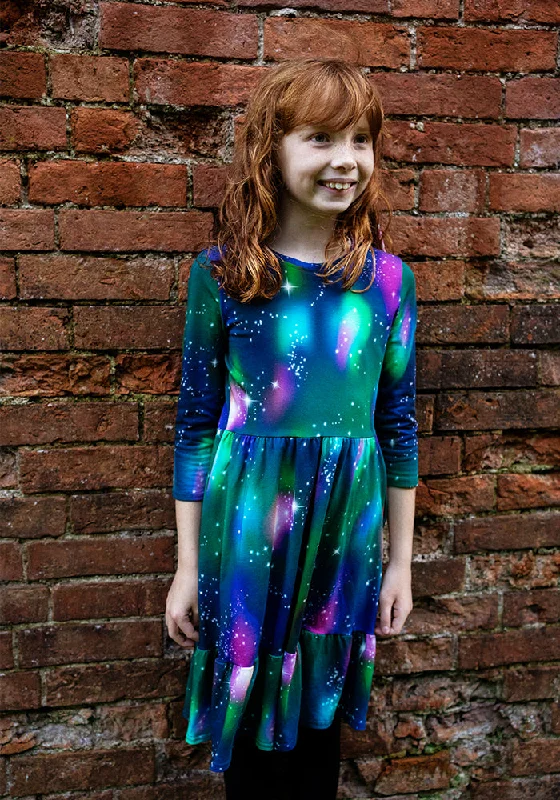 Today’s Deal Children's Galaxy Print Cotton Dress (Astoria)