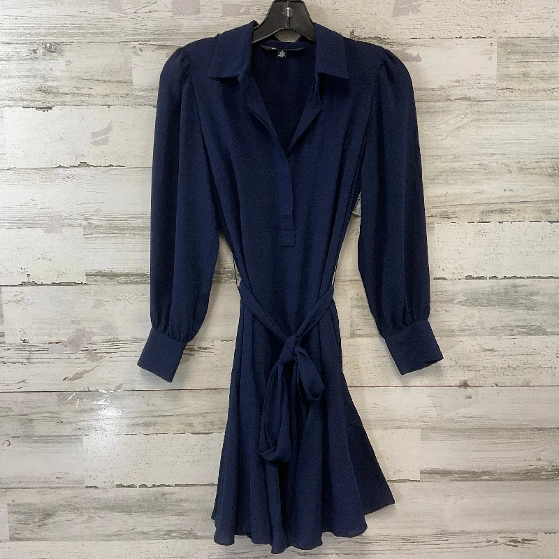 Price Drop Dress Casual Short By White House Black Market In Blue, Size: S