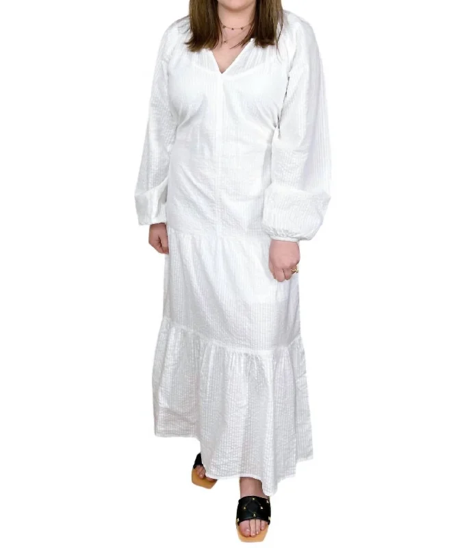 New Markdowns Boho Maxi Dress In Pure