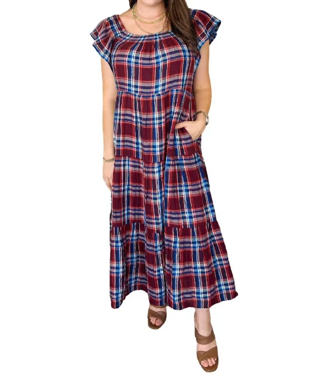 Exclusive Access Laura Midi Dress In Wine